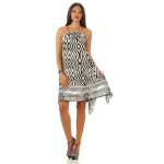 Damen Kleid Strandmode Ärmellos Sommerkleid;