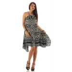 Damen Kleid Strandmode Ärmellos Sommerkleid;