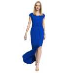 Damen Elegantes Kleid Maxikleid Abendkleid Cocktailkleid mit Schlitz;