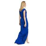 Damen Elegantes Kleid Maxikleid Abendkleid Cocktailkleid mit Schlitz;