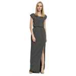 Damen Elegantes Kleid Maxikleid Abendkleid Cocktailkleid mit Schlitz;