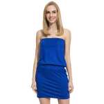 Damen Kleid Tunika Minikleid Bandeau Trägerlos Rückenfrei;