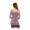Damen 3/4 Arm Shirt Bluse Tunika mit freier Schulter,