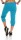 Damen Jogginghose 3/4 Capri Sport-Hose Baumwolle; Türkis M/38
