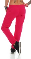 Damen Jogging Hose Sport Hose BW; Pink/L/40