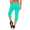 Damen Jogginghose 3/4 Capri Sport-Hose Baumwolle; Mintgrün 4XL/48