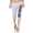 Damen 3/4 Jogginghose mit "WORK OUT"; Grau-Schwarz M/38
