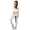 Damen 3/4 Jogginghose mit "WORK OUT"; Grau-Schwarz M/38