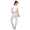 Damen 3/4 Jogginghose mit "WORK OUT"; Grau-Schwarz M/38