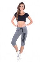 Damen 3/4 Jogginghose mit "WORK OUT";...