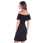 Damen Sommerkleid Off-Shoulder Trägerlos;