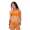 Damen Bandeau Bikini Push-Up Strandmode im Bikini-Set; Orange M