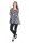 Damen Tunika Shirt Langarm Locker im Animal-Look;