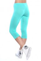 Damen Leggings 3/4 Capri viele Farben;