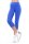 Damen Leggings 3/4 Capri viele Farben; Blau/XL/2XL