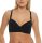 Damen Push-Up BH Bügel-BH mit Schleife und Spitze; Schwarz 70 B
