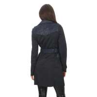 Damen Trenchcoat Mantel Parker Jacke; Dunkelblau L