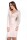 Damen Kleid Wickelkleid Langarm Raffungen V-Ausschnitt; Beige/L/XL