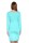Damen Kleid Wickelkleid Langarm Raffungen V-Ausschnitt; Mintgrün/2XL/3XL