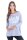 Damen Langarm Bluse Oberteil mit Yes Druck;