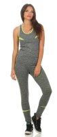 Damen Yoga Sport Set Zweiteiler Fitness Hose Leggings;