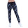 Damen Jogging Sport Hose mit Taschen Camouflage; Schwarz/S
