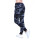 Damen Jogging Sport Hose mit Taschen Camouflage; Schwarz/S