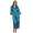 Damen langes Kimono Nachtmantel Seidenrobe Morgenmantel, S M L XL 2XL