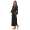 Damen langes Kimono Nachtmantel Seidenrobe Morgenmantel, S M L XL 2XL