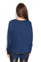 Damen Bluse Langarm Tunika Oberteil Shirt Pullover;