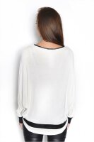 Damen Bluse Langarm Tunika Oberteil Shirt Pullover;