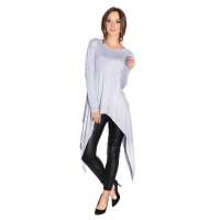 Longshirt mit verlängerte Saumenden Asymmetrisch;...