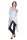 Longshirt mit verlängerte Saumenden Asymmetrisch; Graumeliert XL/2XL 42/44
