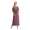Damen Kleid Elegant 3/4 Arm Schulterfrei; Cappucino L/XL