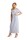 Damen Kleid Elegant 3/4 Arm Schulterfrei; Graumeliert S/M