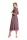 Damen Kleid 3/4 Arm Abendkleid mit V-Ausschnitt Cocktailkleid lang; Cappucino/M/L