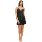 Damen Nachtwäsche Pyjama Set Kurz aus Satin & Spitze; S M L XL 2XL 3XL