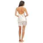 Damen Nachtwäsche Pyjama Set Kurz aus Satin & Spitze; S M L XL 2XL 3XL