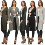 Damen Cardigan Jacke Strickjacke Langarm Gr. S M L XL 2XL