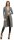 Damen Cardigan Jacke Strickjacke Langarm; Grau-Meliert XL