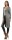 Damen Cardigan Jacke Strickjacke Langarm; Grau-Meliert XL