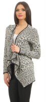 Strickjacke Sweats Poncho Umhang Cardigan Jacke; Muster 2 S