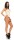 Damen Corsett zum Schnürren hinten, G-String; Beige/L