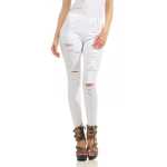 Destroyed Treggings Jeggings Hüfthose Stretch Slimfit Hose Skinny;