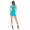 Sommer-Kleid Dress Club Party; Petrol L/XL