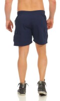 Herren Short Sporthose Freizeithose Bermudas mit Taschen; Dunkelblau 2XL
