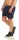 Herren Short Sporthose Freizeithose Bermudas mit Taschen; Dunkelblau 2XL