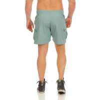 Herren Short Sporthose Freizeithose Bermudas mit Taschen; Dark Sea Green XL