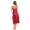 Damen langes Satin Negligé Nachtkleid mit Spitze + G-String