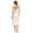 Damen langes Satin Negligé Nachtkleid mit Spitze + G-String